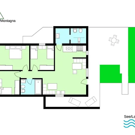 Apartament Bellavista I Garten Mit Pool Colico